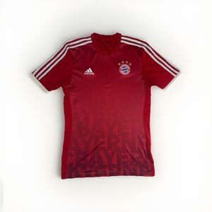 Bayern Munich 2015/16 Soccer Jersey Men Medium Red White Adidas Shirt Germany